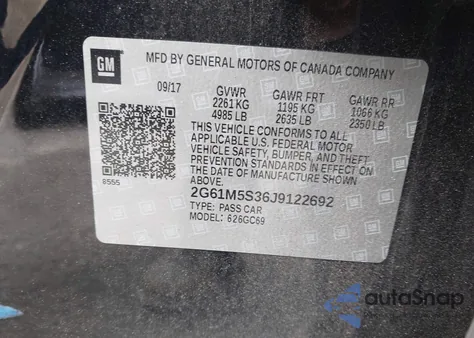 2018 Cadillac Xts Luxury from USA, damaged, VIN 2G61M5S36J9122692